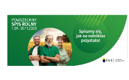 Plakat promujący Powszechny Spis Rolny