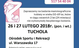 Bezpłatna mammografia w technologii cyfrowej – badania w Tucholi