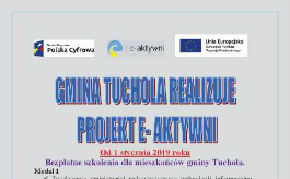 Gmina Tuchola realizuje projekt E-aktywni. Zapisz się na bezpłatne szkolenia!