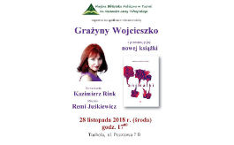 Grażyna Wojcieszko i jej nowa książka już w środę w bibliotece w Tucholi