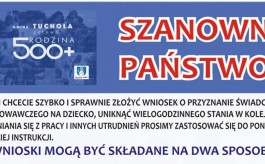 Jak wygodnie, bez kolejek złożyć wniosek o 500+ w gminie Tuchola